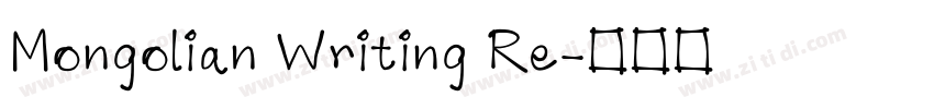 Mongolian Writing Re字体转换